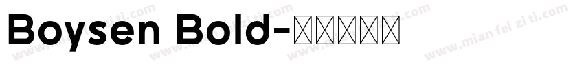 Boysen Bold字体转换